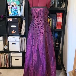 Morgan & Co. Purple Starry Prom Dress